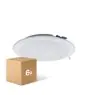 Voordeelpak 6x Voordeelpak 6x LED Downlight Pan 24W 1920lm 840 Koel Wit | 225mm - Zaagmaat 195mm