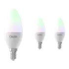 Voordeelpak 3x Calex Smart Tuya Wifi E14 Kaars 5W 470lm - 822-840 Afstembaar Wit | RGBW - Dimbaar - Vervangt 40W